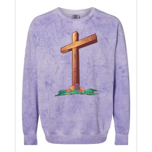 Wooden Cross Colorblast Crewneck Sweatshirt