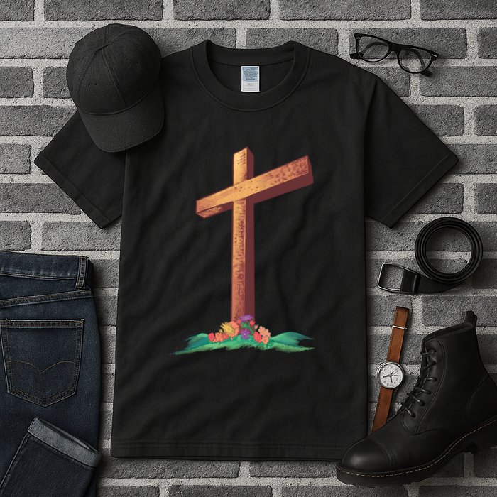 Wooden Cross Tall T-Shirt