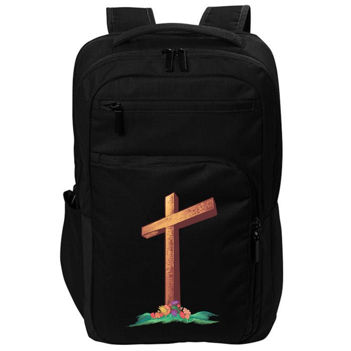 Wooden Cross Impact Tech Backpack