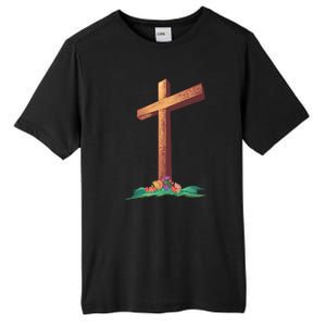 Wooden Cross Tall Fusion ChromaSoft Performance T-Shirt