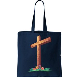 Wooden Cross Tote Bag