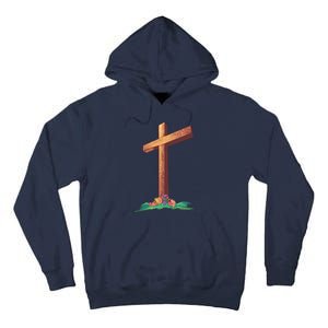 Wooden Cross Tall Hoodie