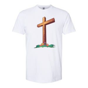 Wooden Cross Softstyle CVC T-Shirt