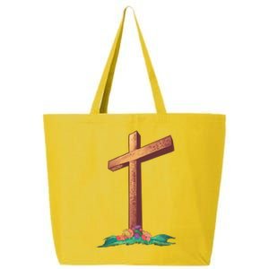 Wooden Cross 25L Jumbo Tote