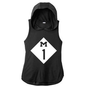 Woodward Ave. M1 Logo Ladies PosiCharge Tri-Blend Wicking Draft Hoodie Tank