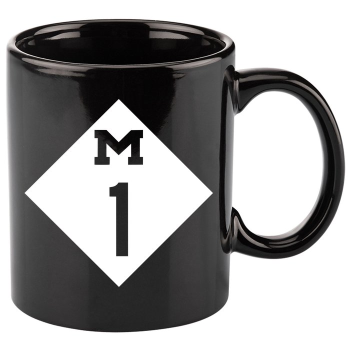 Woodward Ave. M1 Logo 11oz C Handle Ceramic Mug