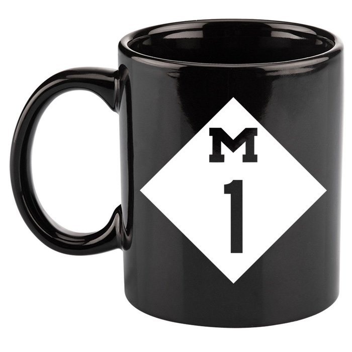 Woodward Ave. M1 Logo 11oz C Handle Ceramic Mug