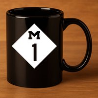 Woodward Ave. M1 Logo 11oz C Handle Ceramic Mug