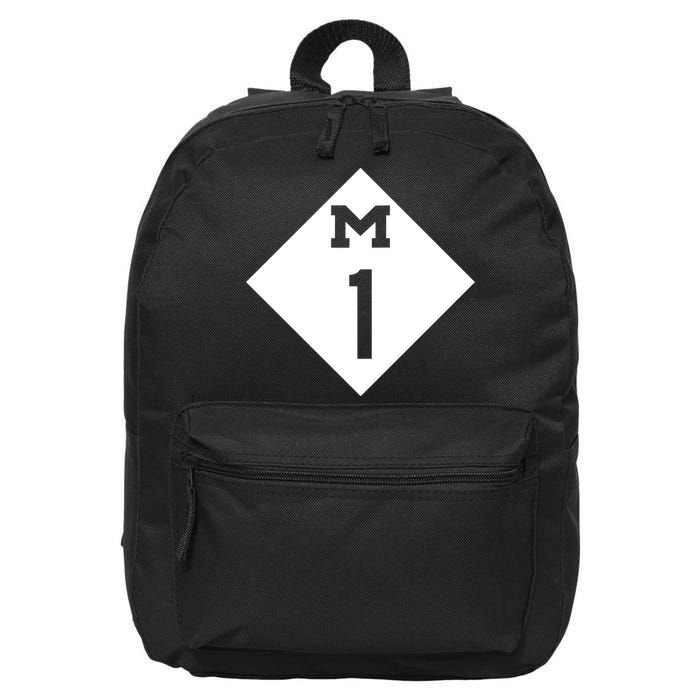Woodward Ave. M1 Logo 16 in Basic Backpack