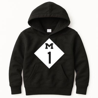 Woodward Ave. M1 Logo Kids Hoodie