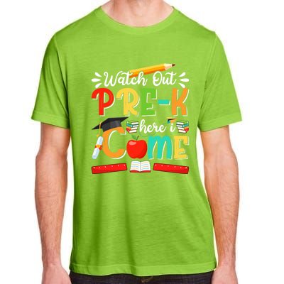 Watch Out PreK Here I Come PreK Gift Adult ChromaSoft Performance T-Shirt