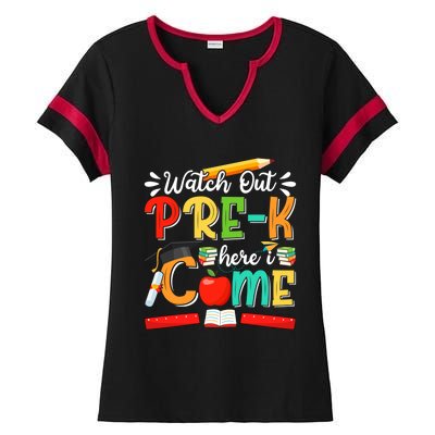 Watch Out PreK Here I Come PreK Gift Ladies Halftime Notch Neck Tee