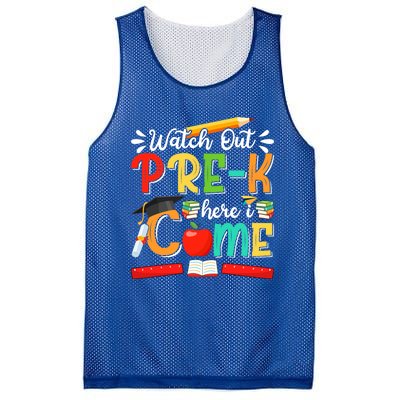 Watch Out PreK Here I Come PreK Gift Mesh Reversible Basketball Jersey Tank