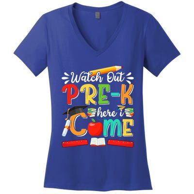 Watch Out PreK Here I Come PreK Gift Women's V-Neck T-Shirt