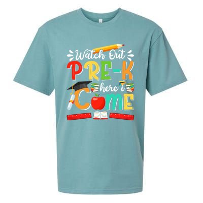 Watch Out PreK Here I Come PreK Gift Sueded Cloud Jersey T-Shirt