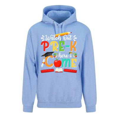 Watch Out PreK Here I Come PreK Gift Unisex Surf Hoodie