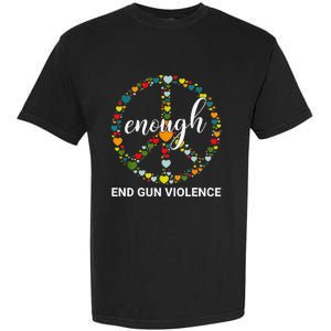 Wear Orange Peace sign Enough End Gun Violence Tie Dye Garment-Dyed Heavyweight T-Shirt