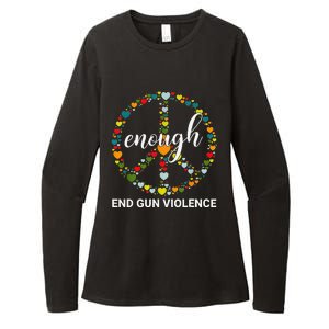 Wear Orange Peace sign Enough End Gun Violence Tie Dye Womens CVC Long Sleeve Shirt