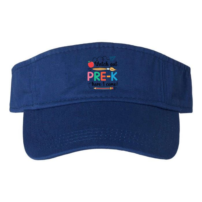 Watch Out PreK Here I Come Team PreK Gift Valucap Bio-Washed Visor