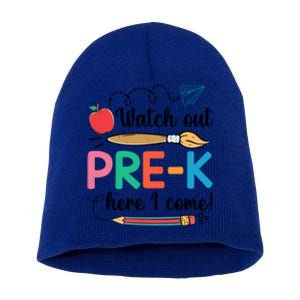 Watch Out PreK Here I Come Team PreK Gift Short Acrylic Beanie