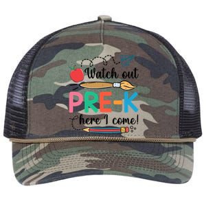 Watch Out PreK Here I Come Team PreK Gift Retro Rope Trucker Hat Cap