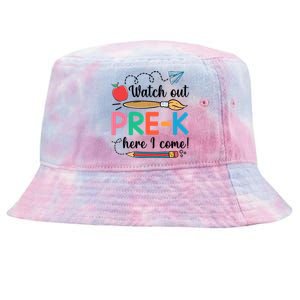 Watch Out PreK Here I Come Team PreK Gift Tie-Dyed Bucket Hat