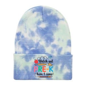 Watch Out PreK Here I Come Team PreK Gift Tie Dye 12in Knit Beanie