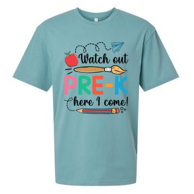 Watch Out PreK Here I Come Team PreK Gift Sueded Cloud Jersey T-Shirt