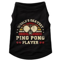Worlds Okayest Ping Pong Player Retro Ping Pong Doggie Tank