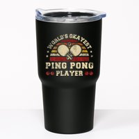 Worlds Okayest Ping Pong Player Retro Ping Pong Tumbler