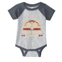 Worlds Okayest Ping Pong Player Retro Ping Pong Infant Baby Jersey Bodysuit