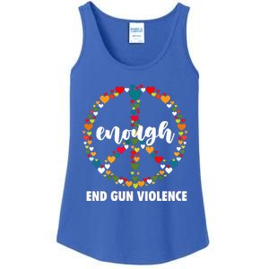 Wear Orange Peace Sign Enough End Gun Violence Ladies Essential Tank