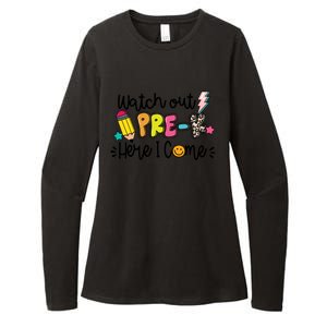 Watch Out PreK Squad Here I Come Happy First Day Of School Funny Gift Womens CVC Long Sleeve Shirt