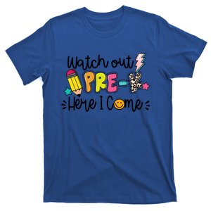 Watch Out PreK Squad Here I Come Happy First Day Of School Funny Gift T-Shirt