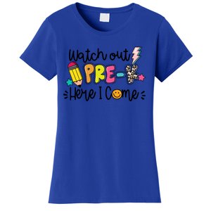 Watch Out PreK Squad Here I Come Happy First Day Of School Funny Gift Women's T-Shirt