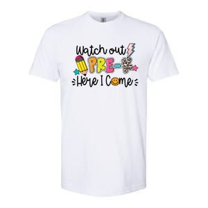 Watch Out PreK Squad Here I Come Happy First Day Of School Funny Gift Softstyle CVC T-Shirt