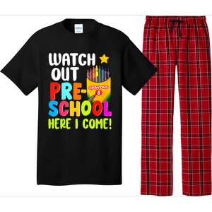 Watch Out PreSchool Here I Come First Day Of School Teacher Funny Gift Pajama Set