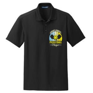 World's Okayest Pickleball Player Dry Zone Grid Polo