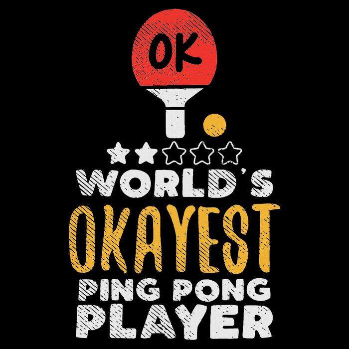 World's Okayest Ping Pong Player Funny Table Tennis Gift 16 in Basic Backpack