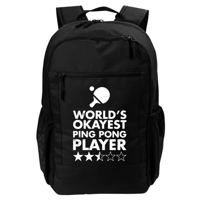 Worlds Okayest Ping Pong Player Trophy Backpack