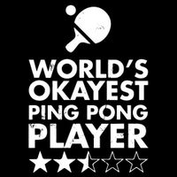 Worlds Okayest Ping Pong Player Trophy Backpack