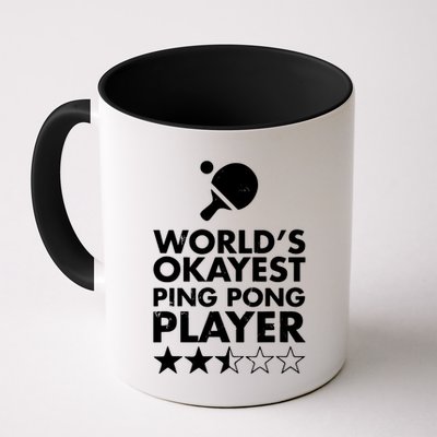 Worlds Okayest Ping Pong Player Trophy Mug