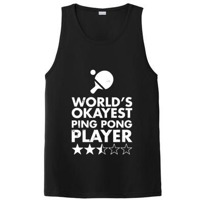 Worlds Okayest Ping Pong Player Trophy PosiCharge Competitor Tank