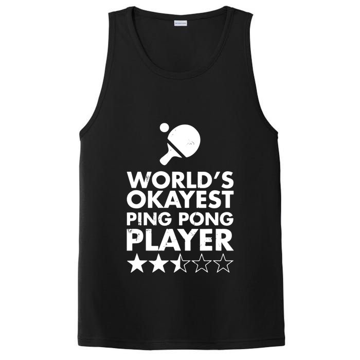 Worlds Okayest Ping Pong Player Trophy PosiCharge Competitor Tank