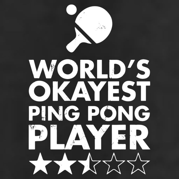 Worlds Okayest Ping Pong Player Trophy Microfiber Hand Towel