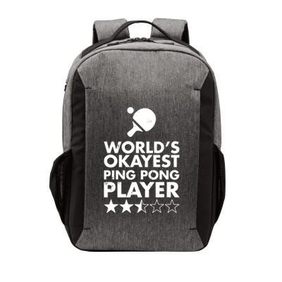 Worlds Okayest Ping Pong Player Trophy Vector Backpack
