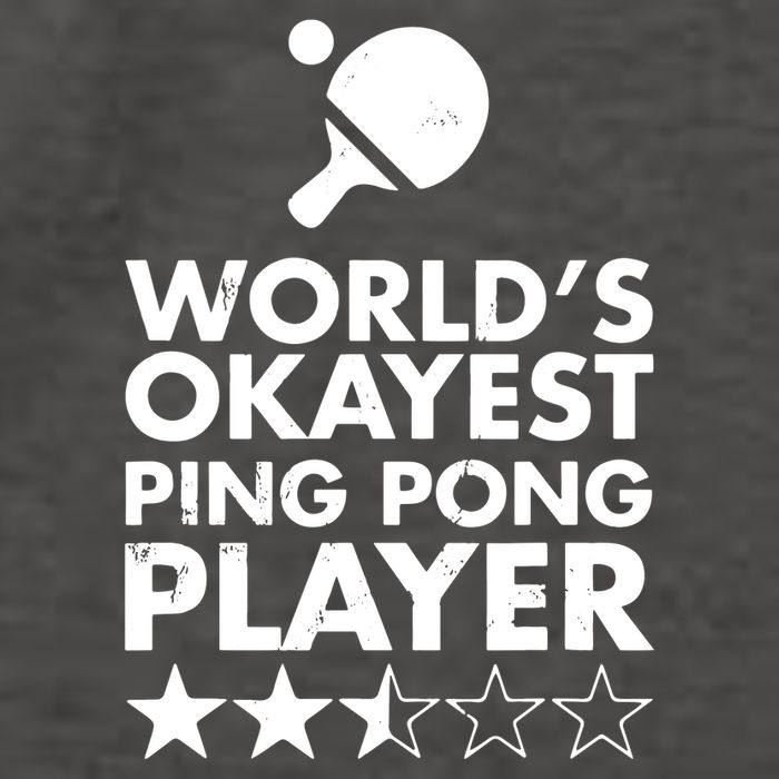 Worlds Okayest Ping Pong Player Trophy Vector Backpack