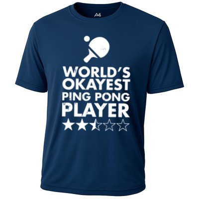 Worlds Okayest Ping Pong Player Trophy Performance Shirt