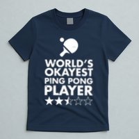Worlds Okayest Ping Pong Player Trophy T-Shirt