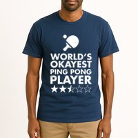 Worlds Okayest Ping Pong Player Trophy Tall T-Shirt